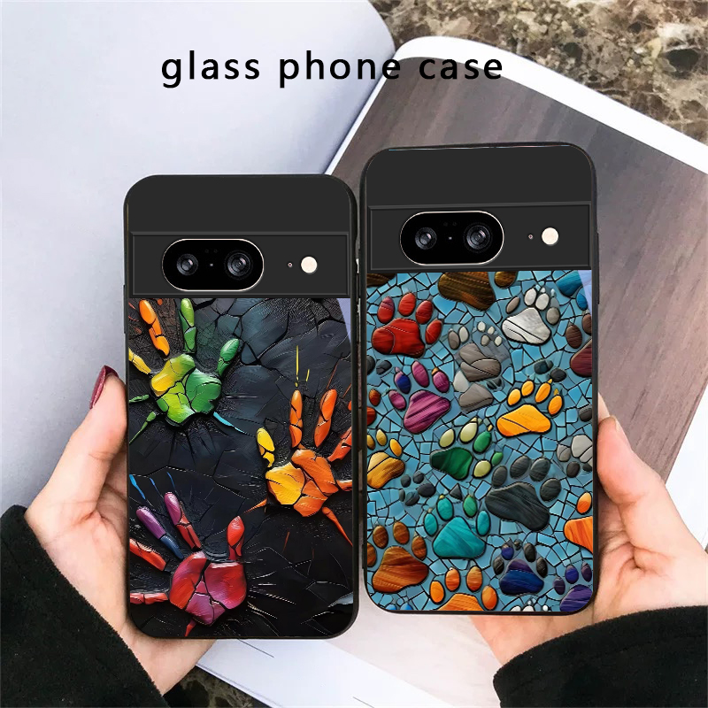 Google Pixel 8A - Чехол для телефона из черного стекла