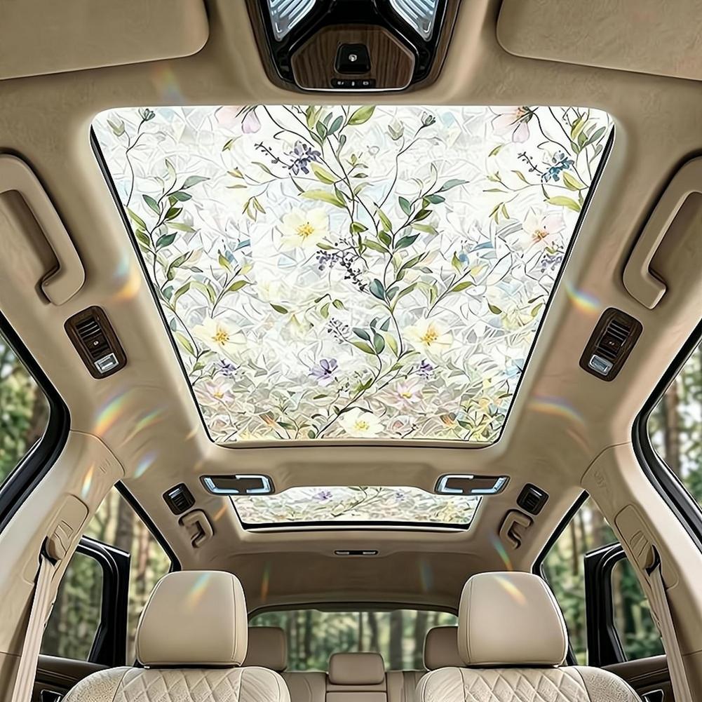 Glass Protector Auto - Пленка для автомобильного люка с цветочным